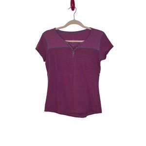 Kuhl pink henley tee shirt